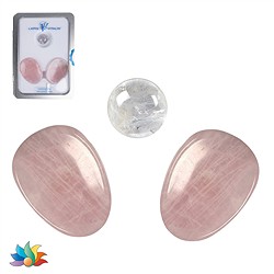 0513312092 Augenstein-Set Rosenquarz (Lebensfreude) | GH Edelsteine, Heilsteine & Schmuck