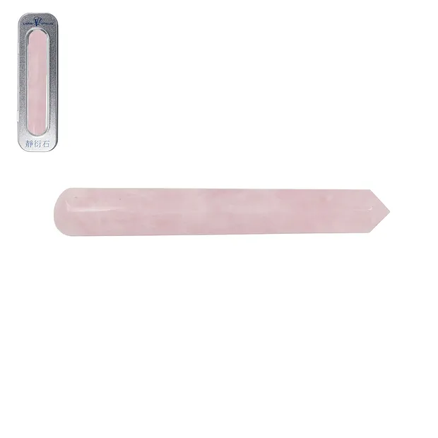 Bacchetta da massaggio al quarzo rosa | grossista gemme e pietre curative