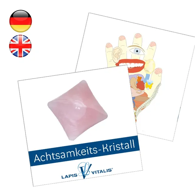 Achtsamkeitskristall Rosenquarz klein | Edelsteine, Heilsteine & Schmuck-Handel