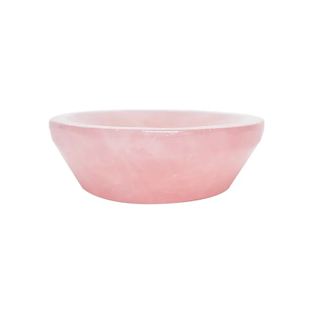 Coupe Quartz rose ronde, 9cm | Marco Schreier