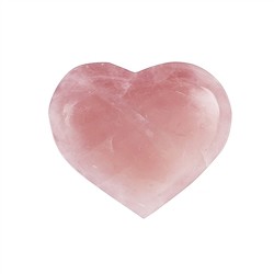 0513314005 Rose Quartz heart bowl, 10.5 cm | wholesaler gems, healing stones & jewelry