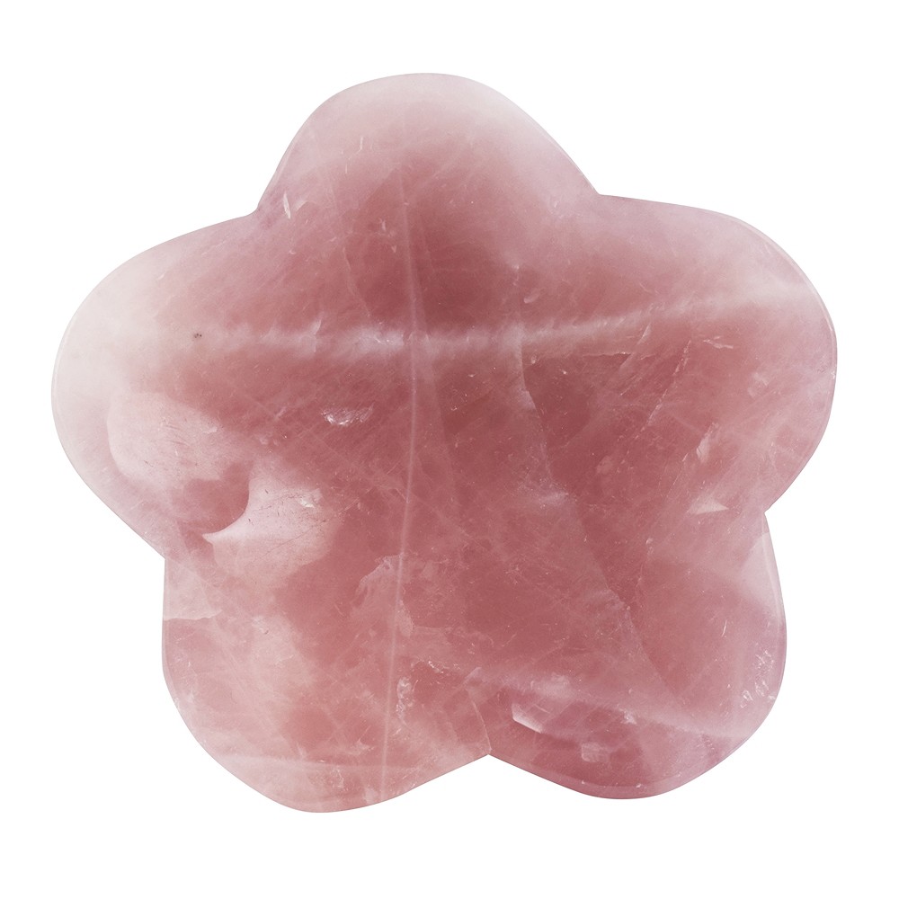 Rose Quartz flower bowl, 13cm | minerals trade - gems, healing stones & jewelry