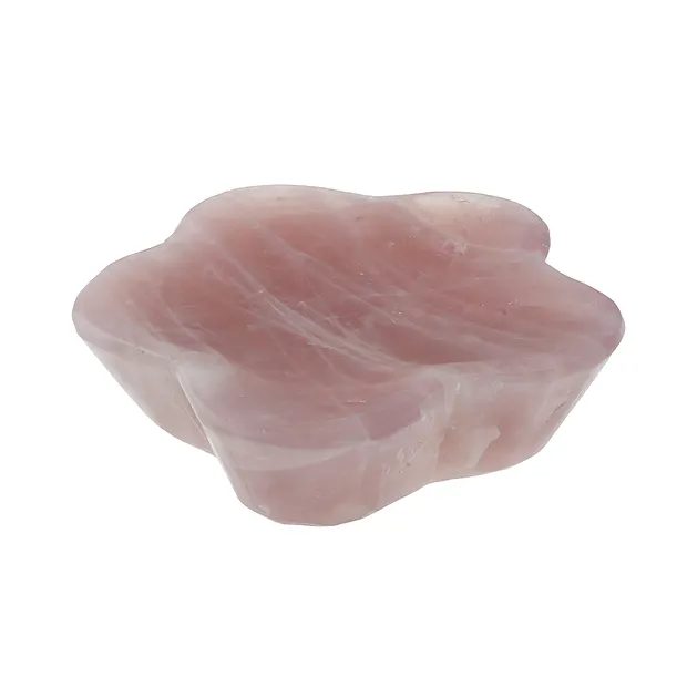 Schale Rosenquarz Blume, 13cm | Großhändler Edelsteine, Heilsteine & Schmuck