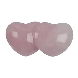 0513320005 Double Cœurs Quartz rose A | Pierres précieuses, pierres thérapeutiques & bijoux