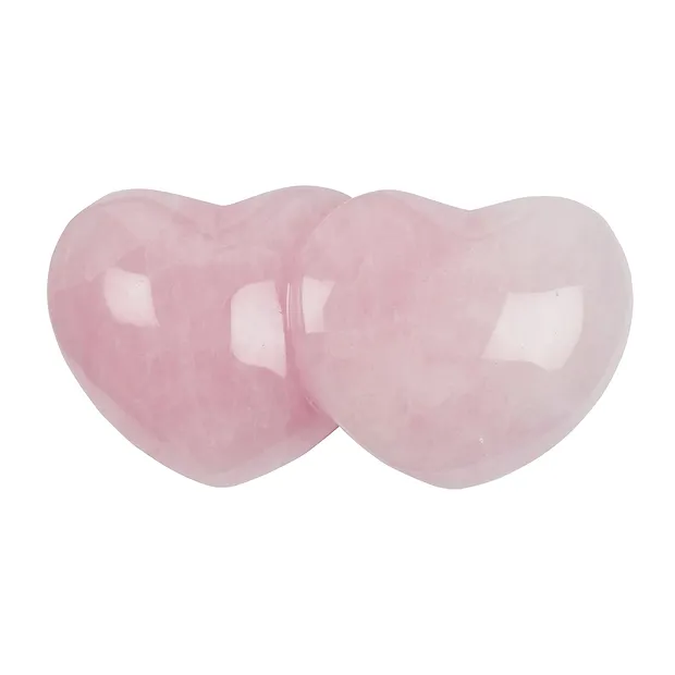 Cuore del partner in quarzo rosa, 9,2 cm | grossista gemme e pietre curative