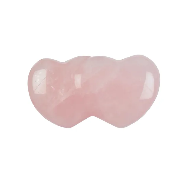 Partnerherz Rosenquarz, 4,3cm (6 St./VE) | GH Edelsteine, Heilsteine & Schmuck