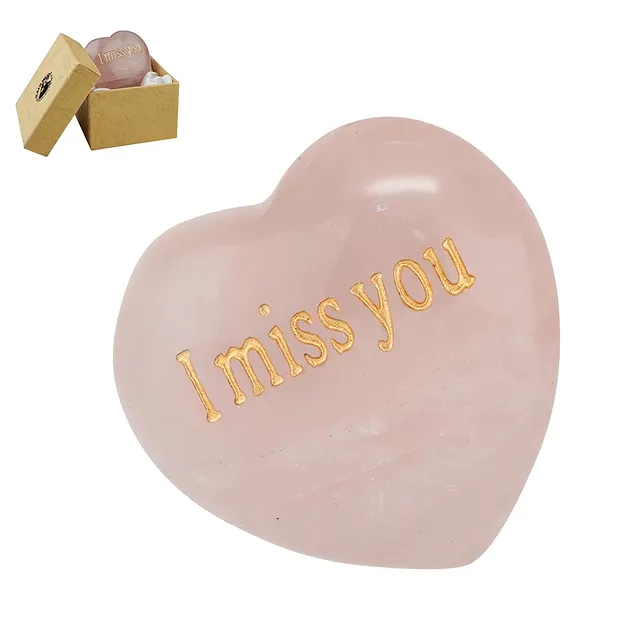 Herz mit Gravur "I miss you" in Geschenkschachtel  | Marco Schreier