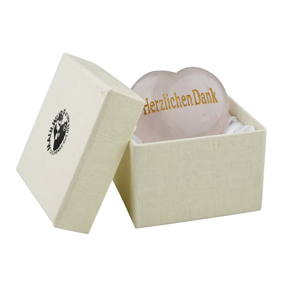 Corazón con grabado "Muchas gracias" en caja de regalo | Marco Schreier