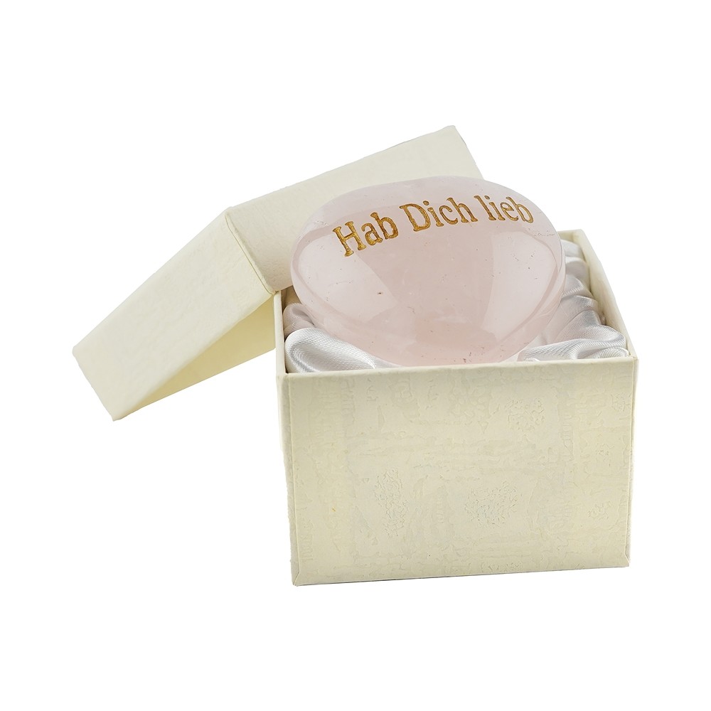 Herz mit Gravur "Hab Dich lieb!" in Geschenkschachtel | Marco Schreier