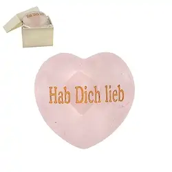 0513320054 Heart with engraving "Love you!" in gift box | wholesaler gems & healing stones