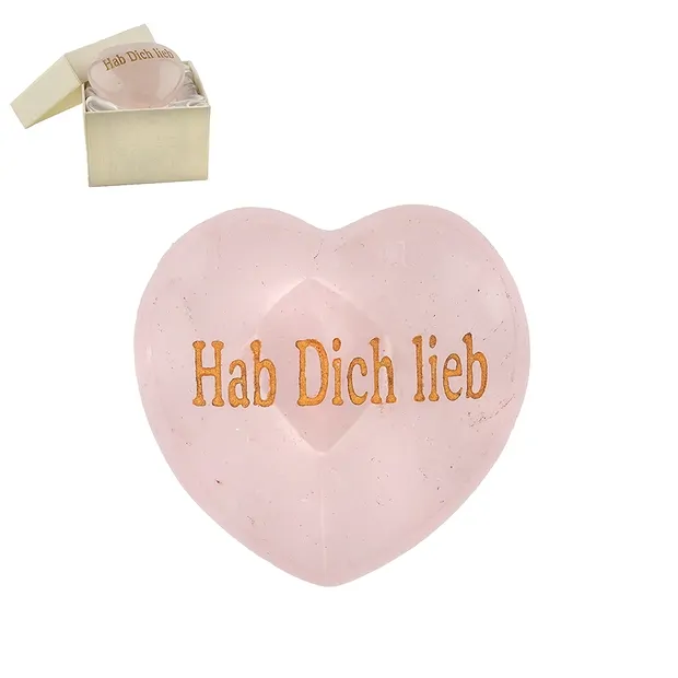 Herz mit Gravur "Hab Dich lieb!" in Geschenkschachtel | Marco Schreier