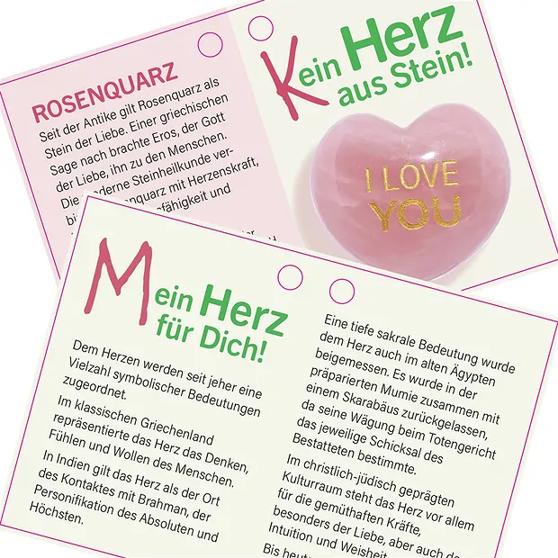 Herz mit Gravur "I love you" in Geschenkschachtel | Marco Schreier