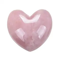 0513320100 Corazón abombado, Cuarzo rosa, 10 cm, estuche de regalo | Marco Schreier