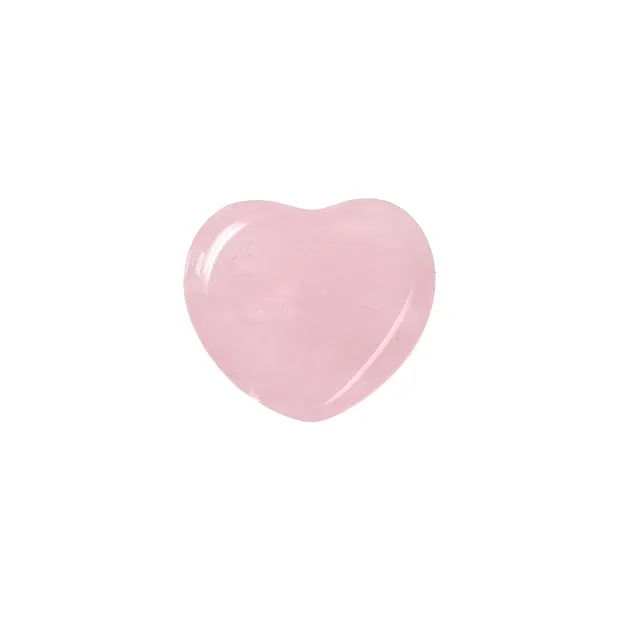 Corazón de bolsillo, Cuarzo rosa, 2,8 cm (mini) | Marco Schreier