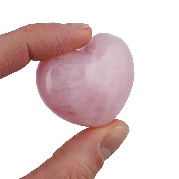 Puffy heart, Rose Quartz, 4.5 cm | wholesaler gems, healing stones & jewelry