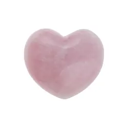 0513320451 Corazón abombado, Cuarzo rosa, 4,5 cm | Marco Schreier