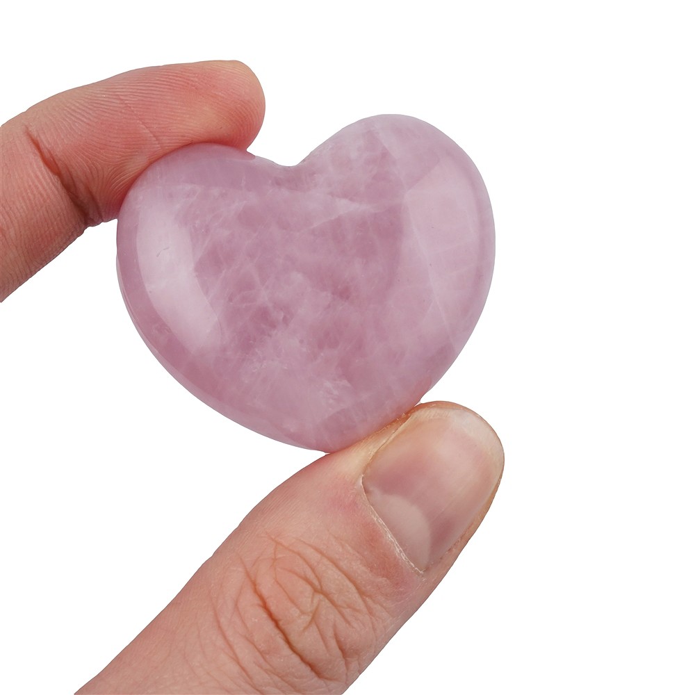 Corazón abombado, Cuarzo rosa, 4,5 cm, calidad AA | Marco Schreier