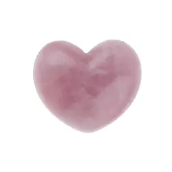 0513320454 Corazón abombado, Cuarzo rosa, 4,5 cm, calidad AA | Marco Schreier