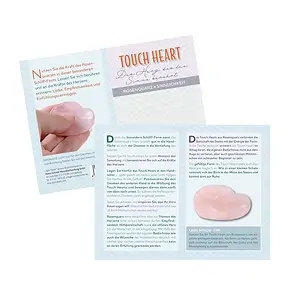 Touch Heart Rosenquarz mit Beileger in Pouch | Edelsteine, Heilsteine & Schmuck