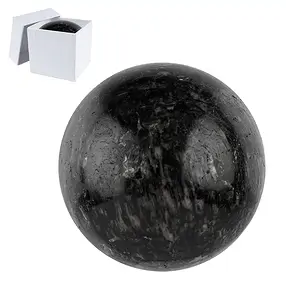 Massage-Kugel Schörl (stab.), 4,0cm, in Geschenkdose | Marco Schreier