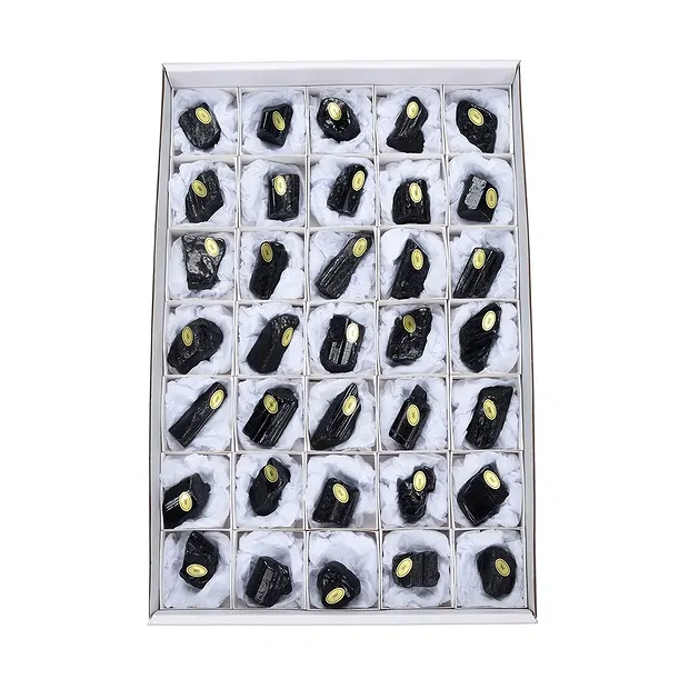 Cristaux bruts Schorl, 02 - 04cm, polis (35 pcs/UC) | Marco Schreier