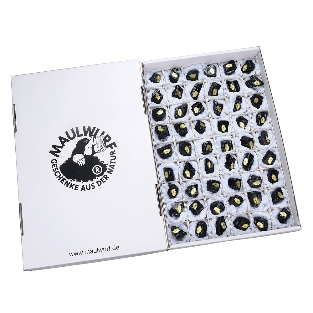 Rohkristalle Schörl, 01,5 - 04cm, anpoliert (54 St./VE) | Marco Schreier