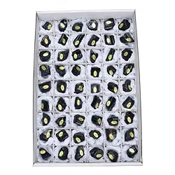 0513802154 Raw Tourmaline (black) crystals, 01.5 - 04cm, polished (54 pcs./ PU) | Marco Schreier