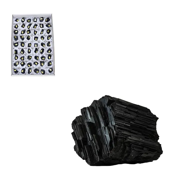 Cristaux bruts Schorl, 01,5 - 04cm, polis (54 pcs/UC) | Marco Schreier