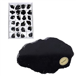 0513808024 Pi&#xE8;ces polies d&#x27;un c&#xF4;t&#xE9; Schorl, 5 - 7cm (24 pcs/UC) | Marco Schreier