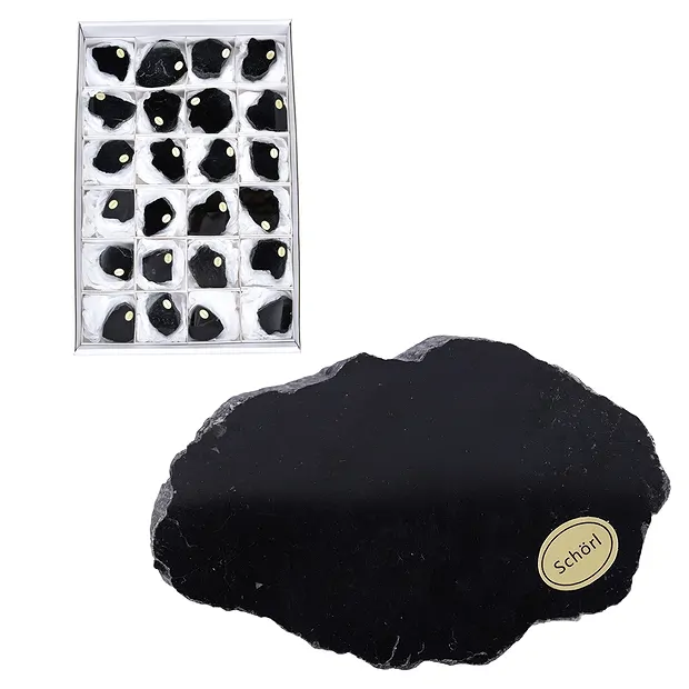 Pièces polies d'un côté Schorl, 5 - 7cm (24 pcs/UC) | Marco Schreier