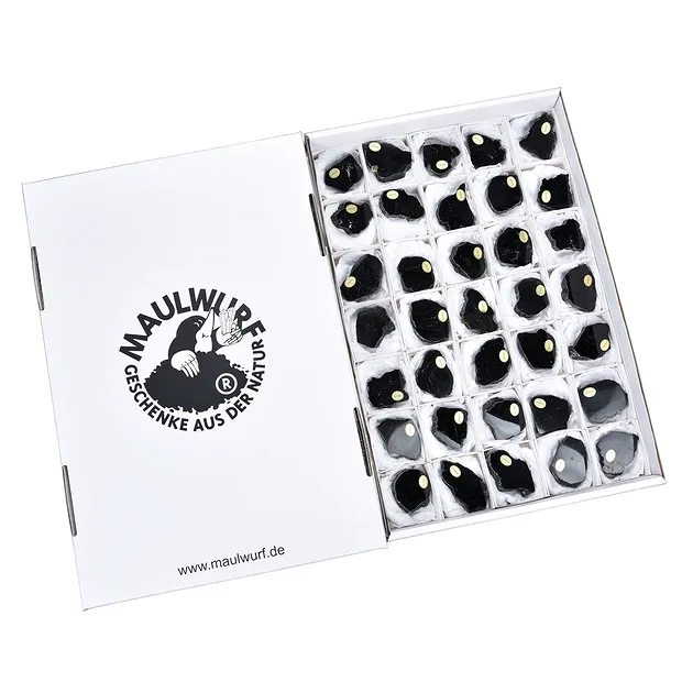 Pièces polies d'un côté Schorl, 4cm (35 pcs/UC) | Marco Schreier