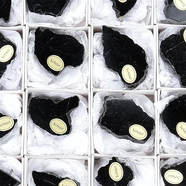 Anschliffe / Platten Schörl, 3cm (54 St./VE) | Edelsteine, Heilsteine & Schmuck