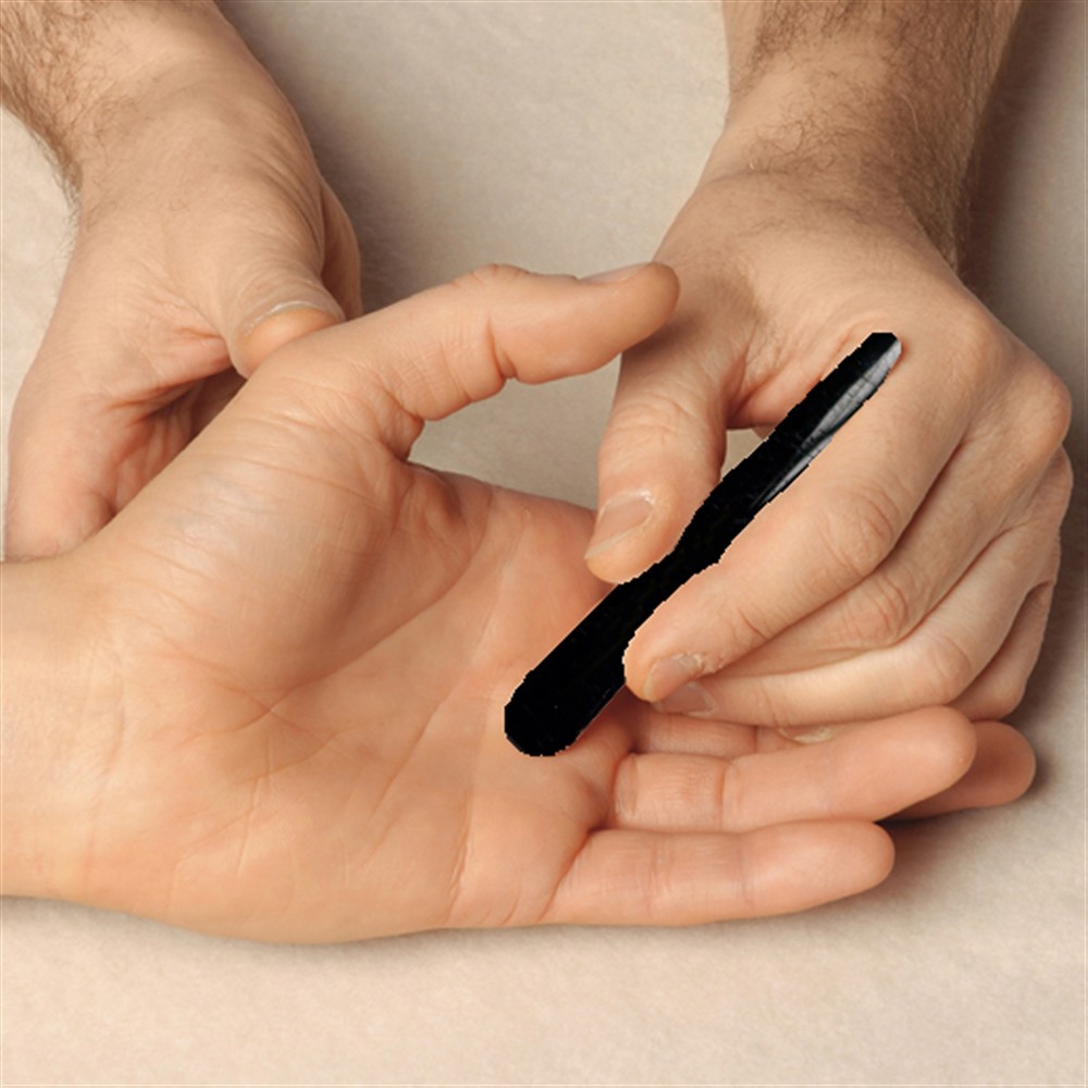 Massagegriffel Schörl (stab.) dick, in Geschenkdose | Marco Schreier