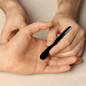 Massagegriffel Schörl (stab.) dick, in Geschenkdose | Marco Schreier