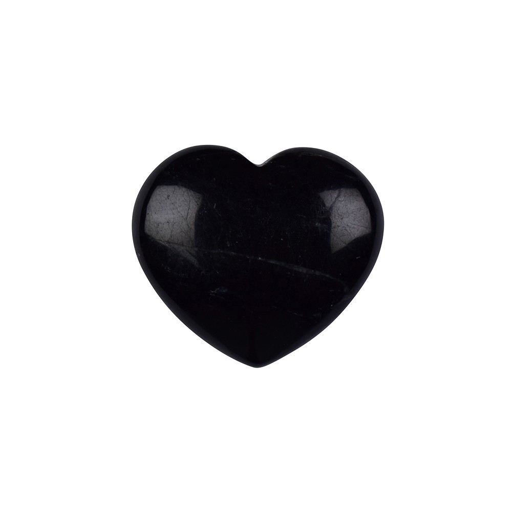 Cuore tascabile, Schorl, 2,8 cm (mini) | grossista gemme e pietre curative