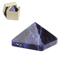 0514603300 Sodalite pyramid in gift box, 03cm | wholesaler gems, healing stones & jewelry