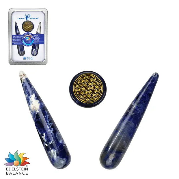 Meridian-Set Sodalith (In Fluss kommen) | GH Edelsteine, Heilsteine & Schmuck