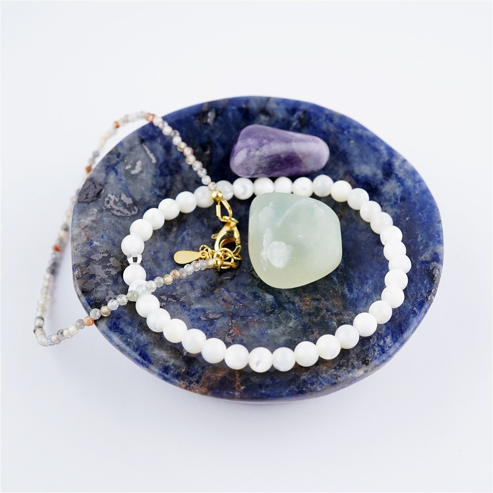 Bol Sodalite rond, 9cm | Pierres précieuses, pierres thérapeutiques & bijoux