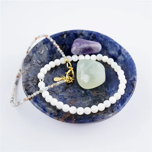 Bol Sodalite rond, 9cm | Pierres précieuses, pierres thérapeutiques & bijoux