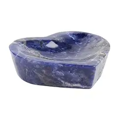 0514614005 Sodalite heart bowl, 10cm | Schreier - wholesaler gems, healing stones & jewelry
