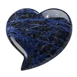 0514620100 Cuore, Sodalite A, 10 cm | Ingrosso Schreier; gemme, pietre curative e gioielli
