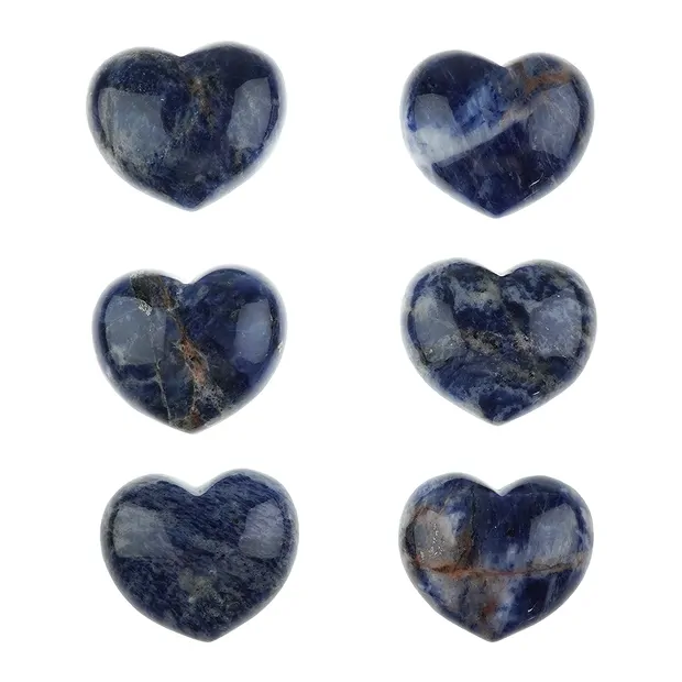Cœur bombé, Sodalite, 4,5cm | Marco Schreier