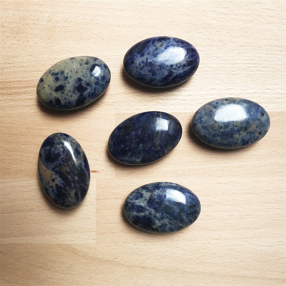 Lente di pietra Sodalite | Ingrosso Schreier; gemme, pietre curative e gioielli