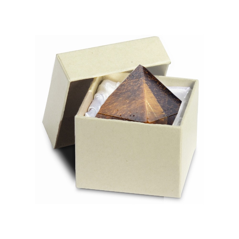 Ojo de tigre piramidal en caja de regalo, 03cm | Marco Schreier