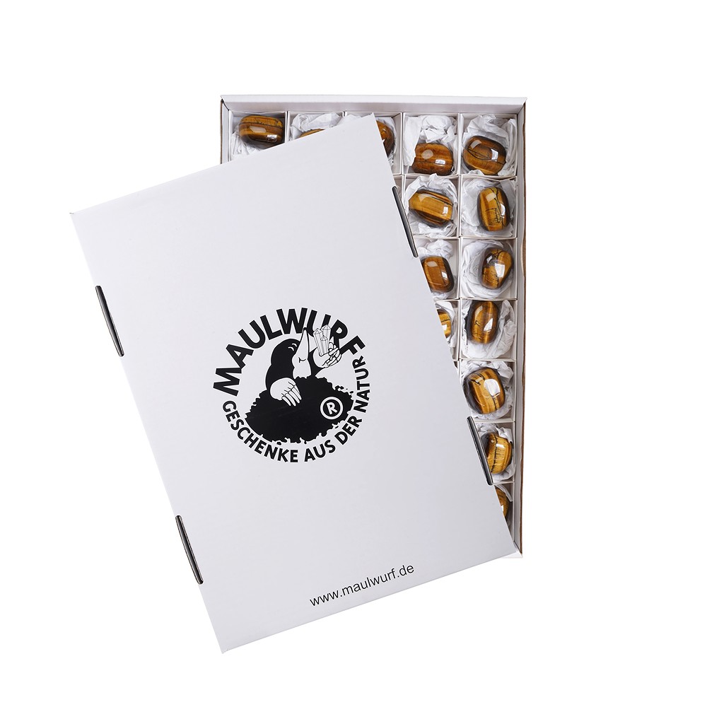 Trommelsteine Tigerauge (gold), 3,0 - 4,0cm (35 St./VE) | Marco Schreier