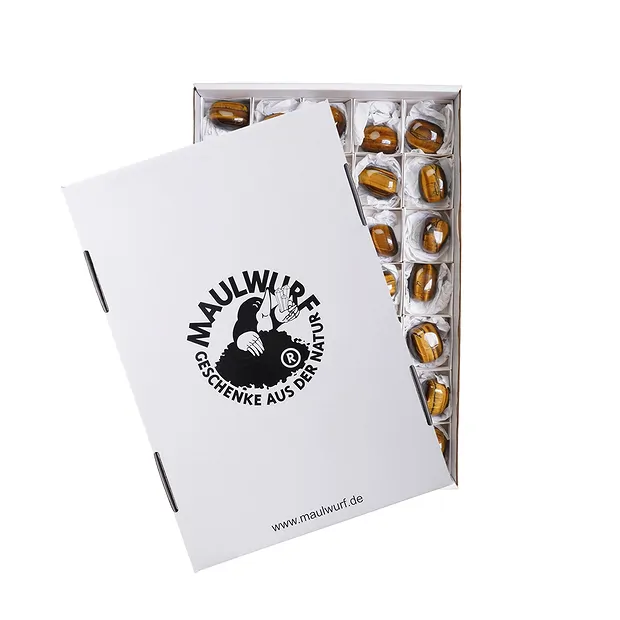 Tumbled Stones Tiger's Eye (gold), 3,0 - 4,0cm (35 pcs./ PU) | Marco Schreier