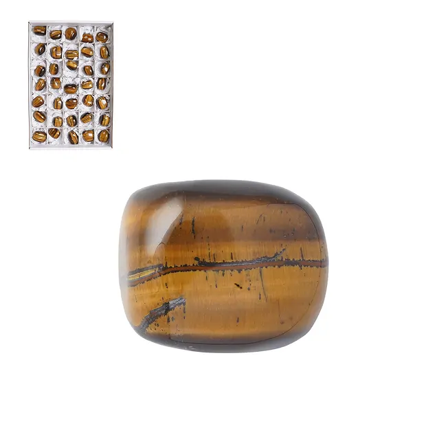 Piedras rodadas Ojo de tigre (Oro), 3.0 - 4.0cm (35 unid./VE) | Marco Schreier