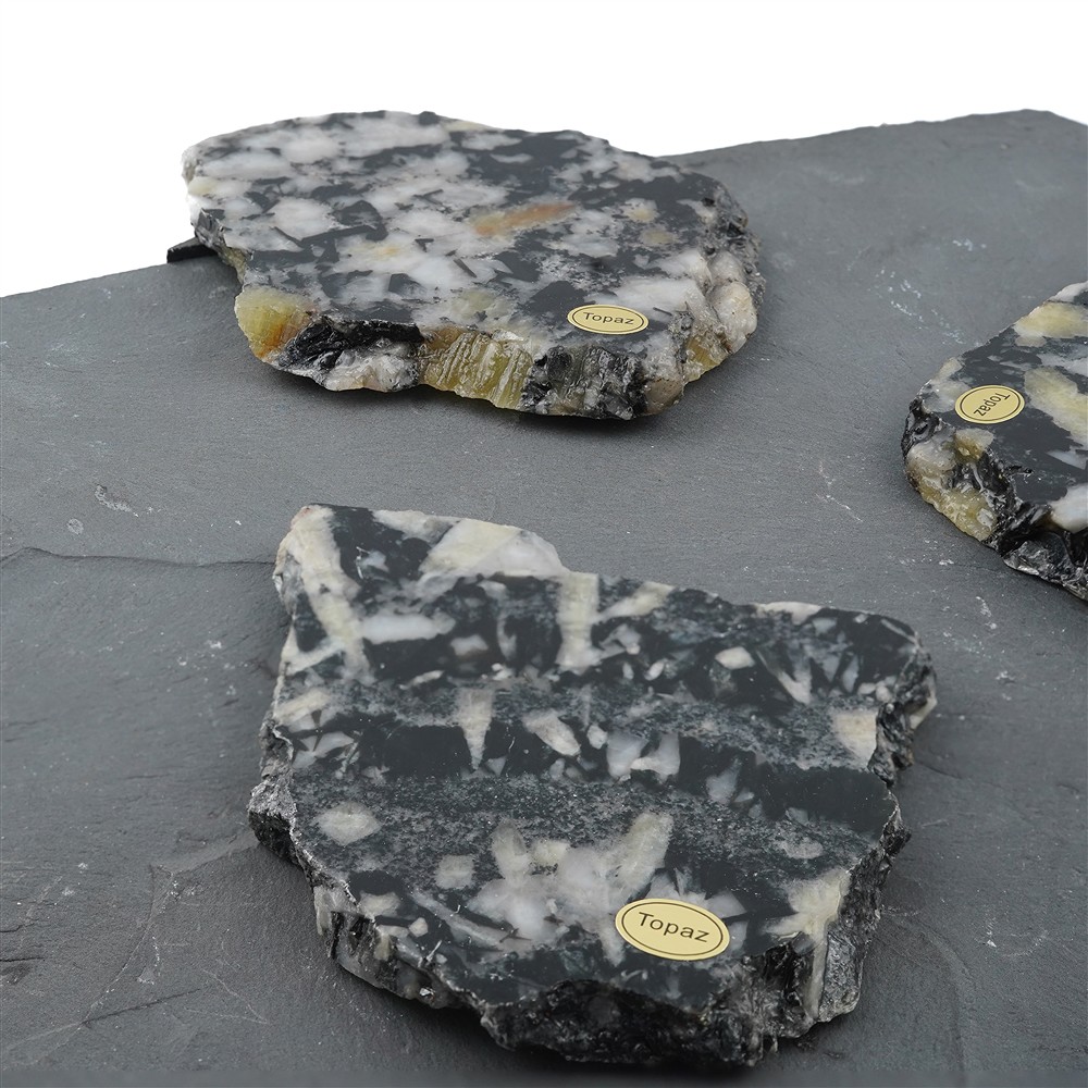 Slabs Topaz (yellow) (Pyknit), 7.0 - 10.0cm (12 pcs./ PU) | Marco Schreier