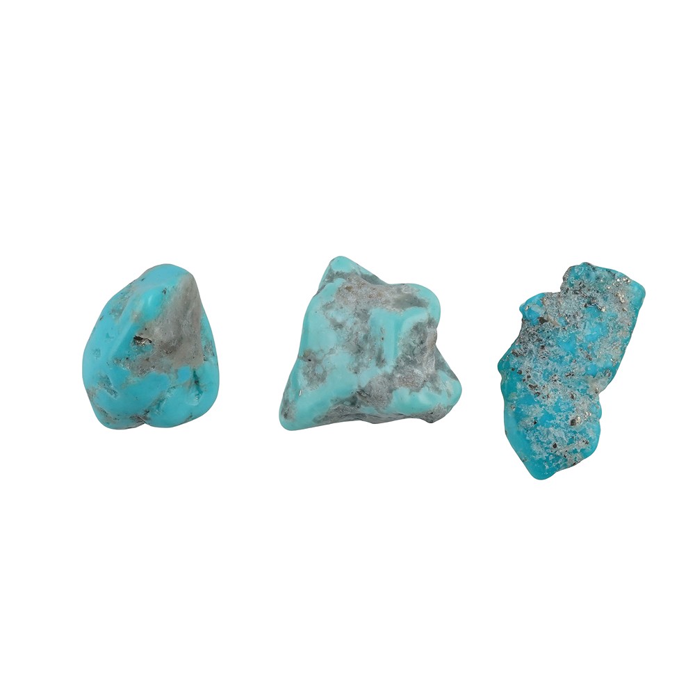 Trommelsteine Türkis (China), 0,9 - 2,0cm (100g/VE) | Marco Schreier