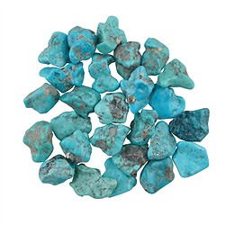 0515527102 Trommelsteine Türkis (China), 1,7 - 2,5cm (100g/VE) | Marco Schreier